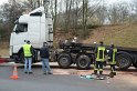 LKW umgestuerzt Niehler Hafen P218